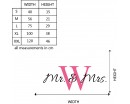 Mr. & Mrs. Customized Name Initial Letter Vinyl Decals
